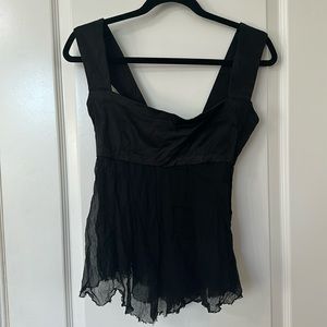Black Blouse Tank Free People